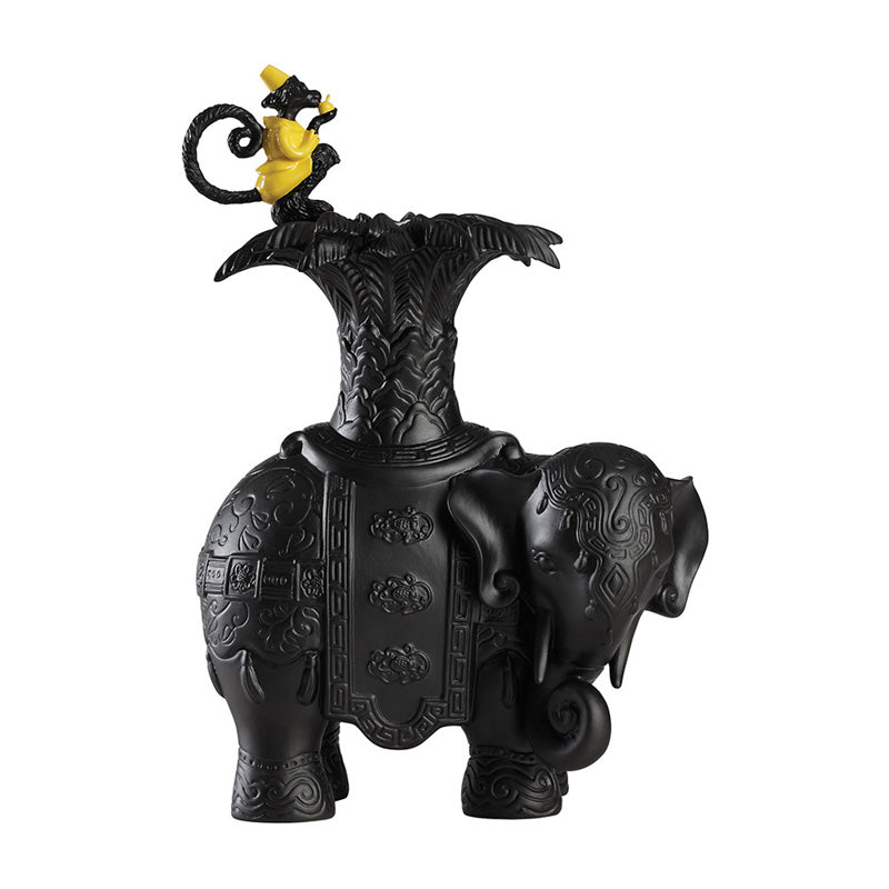 Jean Boggio Xiang With Marmoset Candleholder Left Yellow JB00531BY