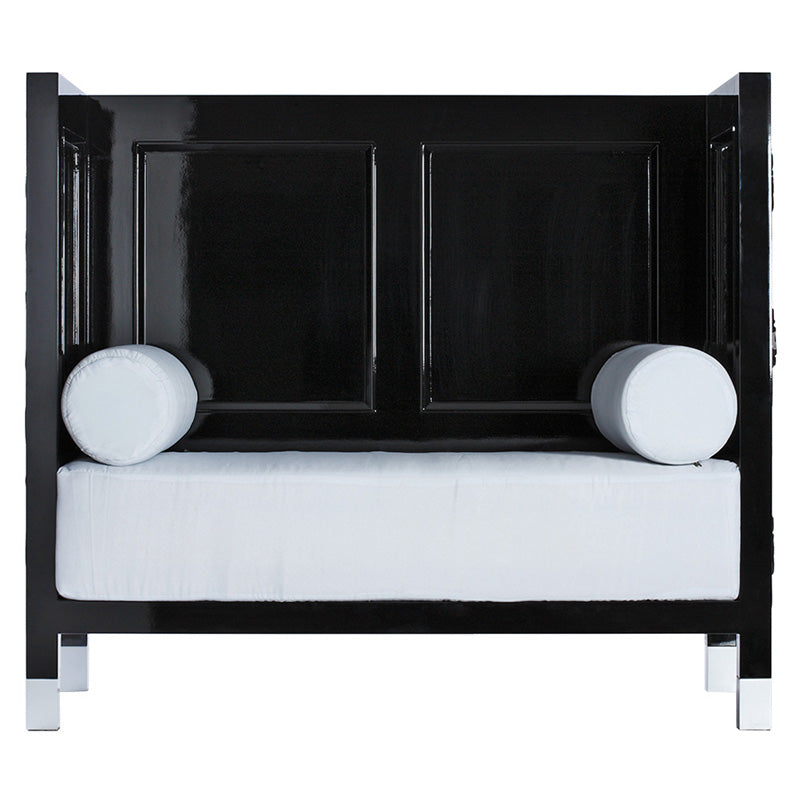 Jean Boggio Peony & Bamboo Black Sofa JB00566B
