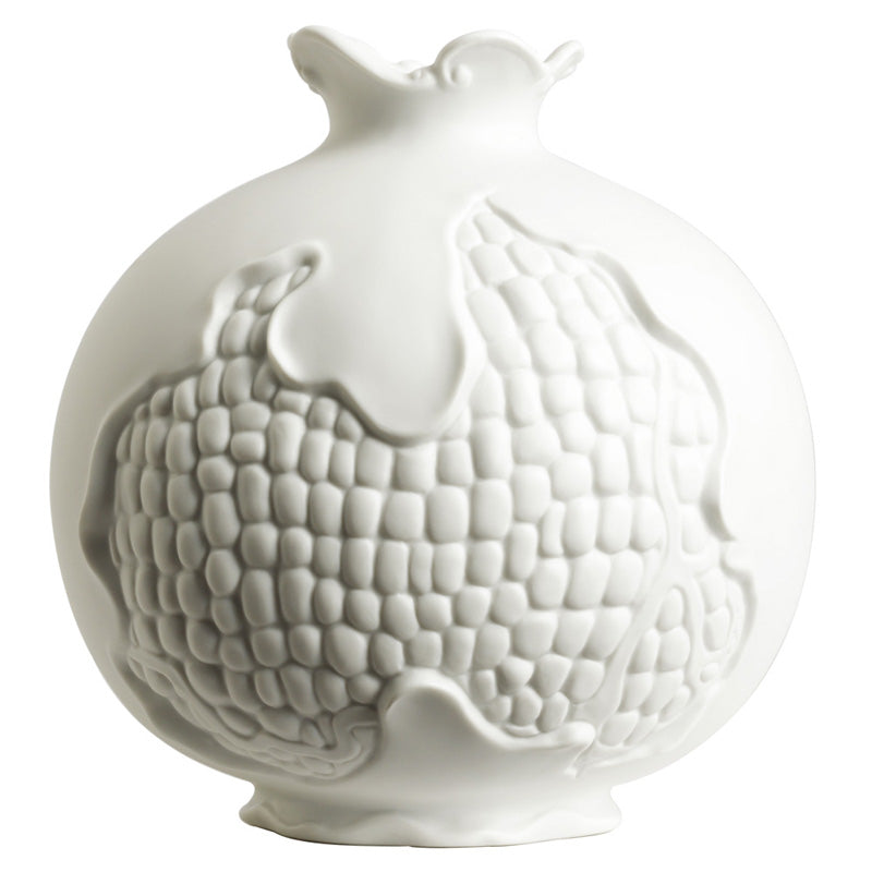 Jean Boggio Pomegranate Small White Vase JB00689W