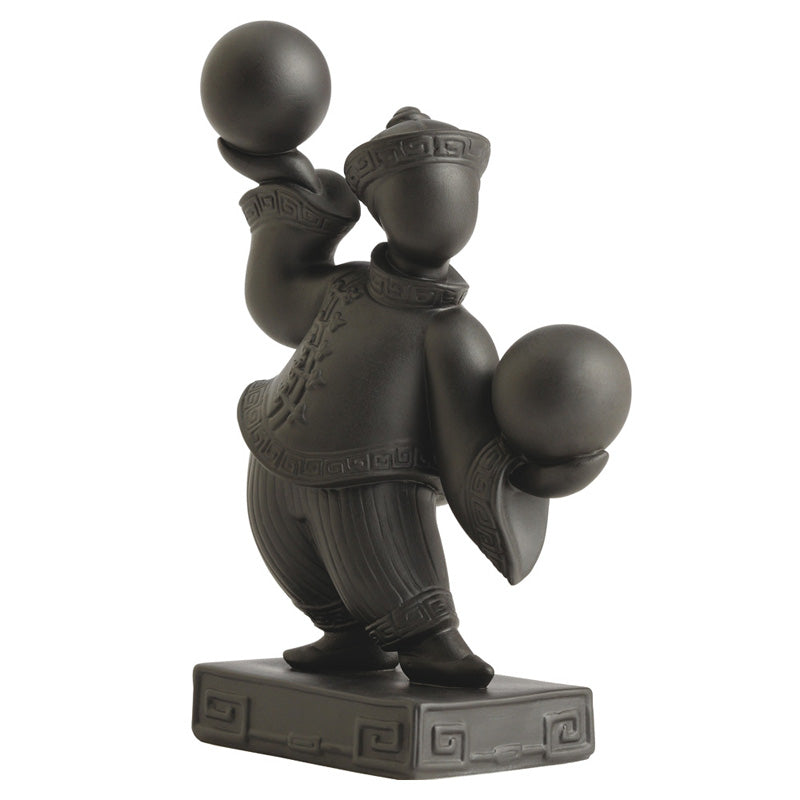 Jean Boggio Bei Boy & Ball Black Figurine JB00705B
