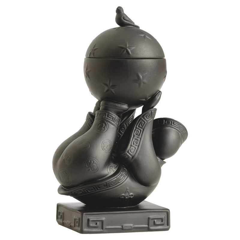 Jean Boggio An Boy & Ball Black Figurine JB00707B
