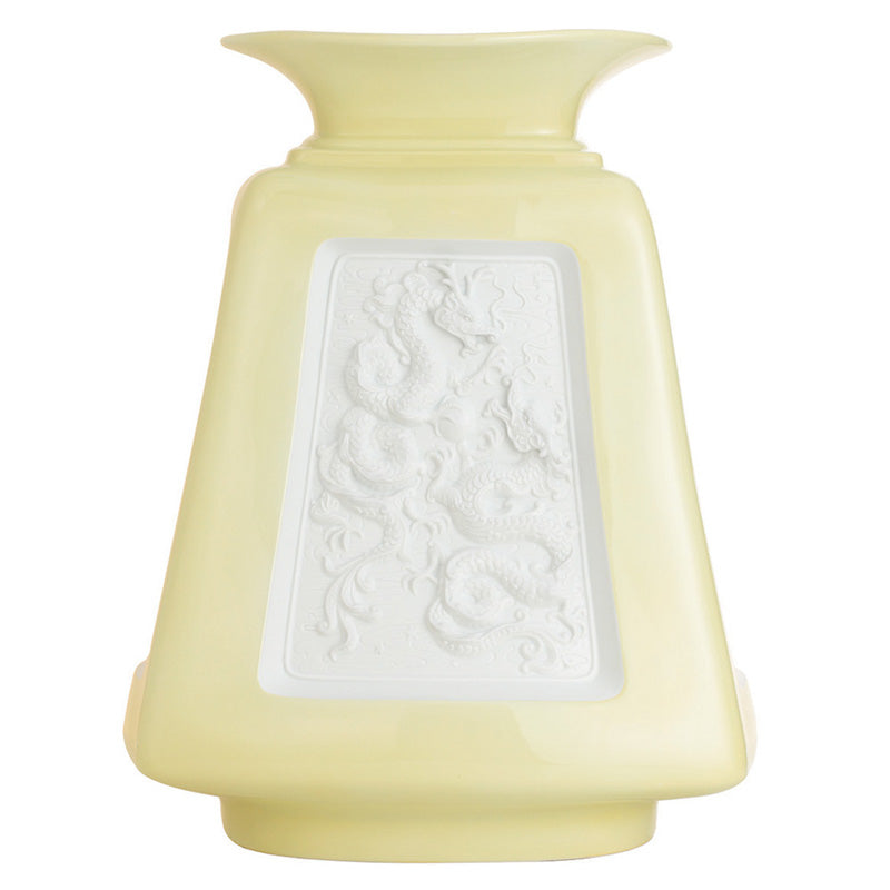 Jean Boggio Dragon Ivory White Vase JB00815IW