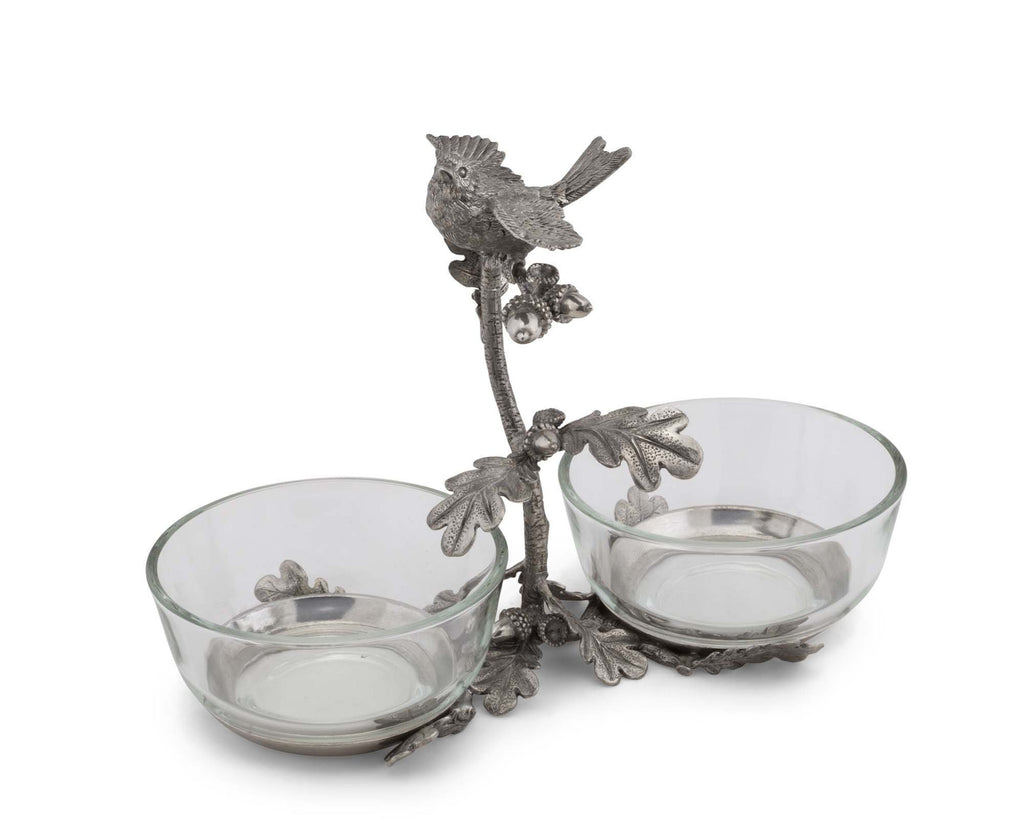 Vagabond House Song Bird Song Bird Double Condiment Bowl K415S