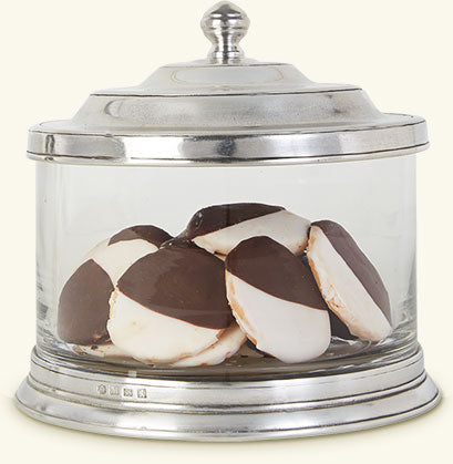 Match Pewter Glass Cookie Jar 1300