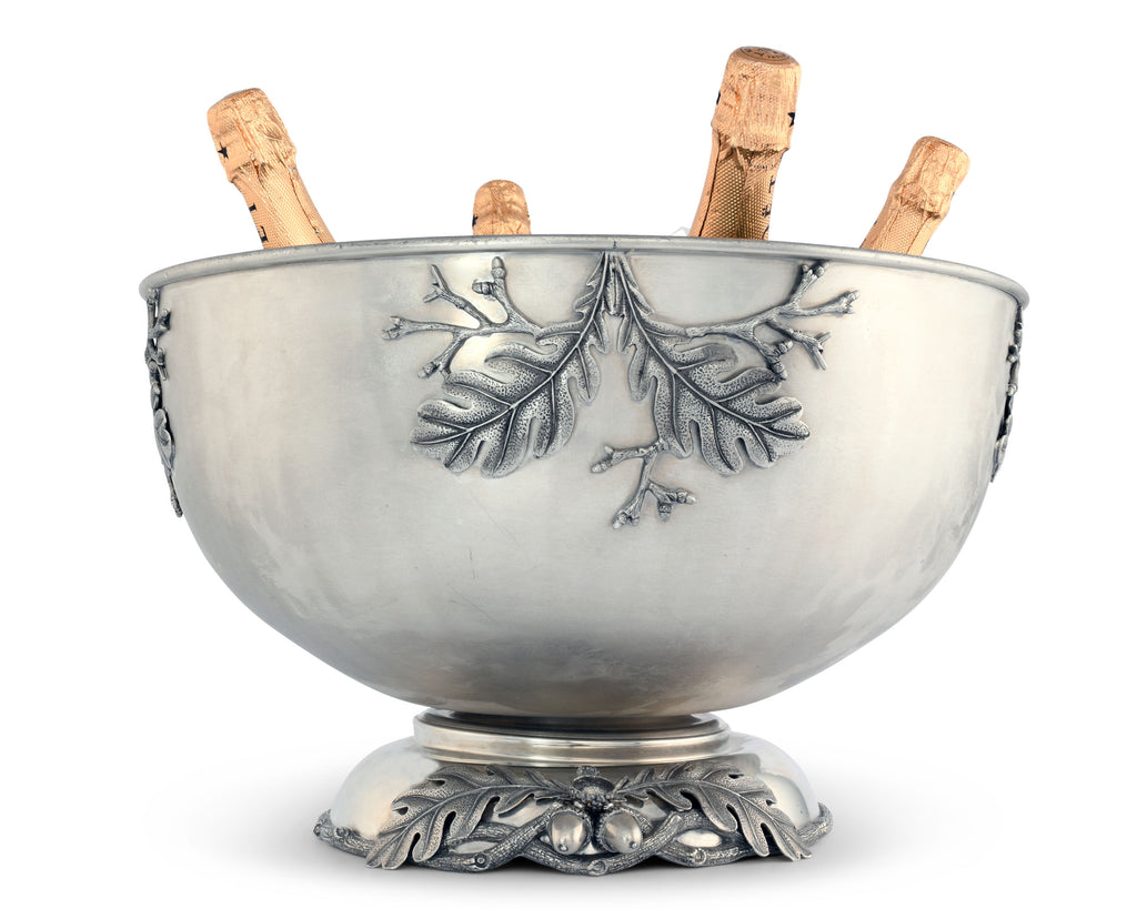 Vagabond House Majestic Forest Charter Oak Ice Tub Punch Bowl L119C