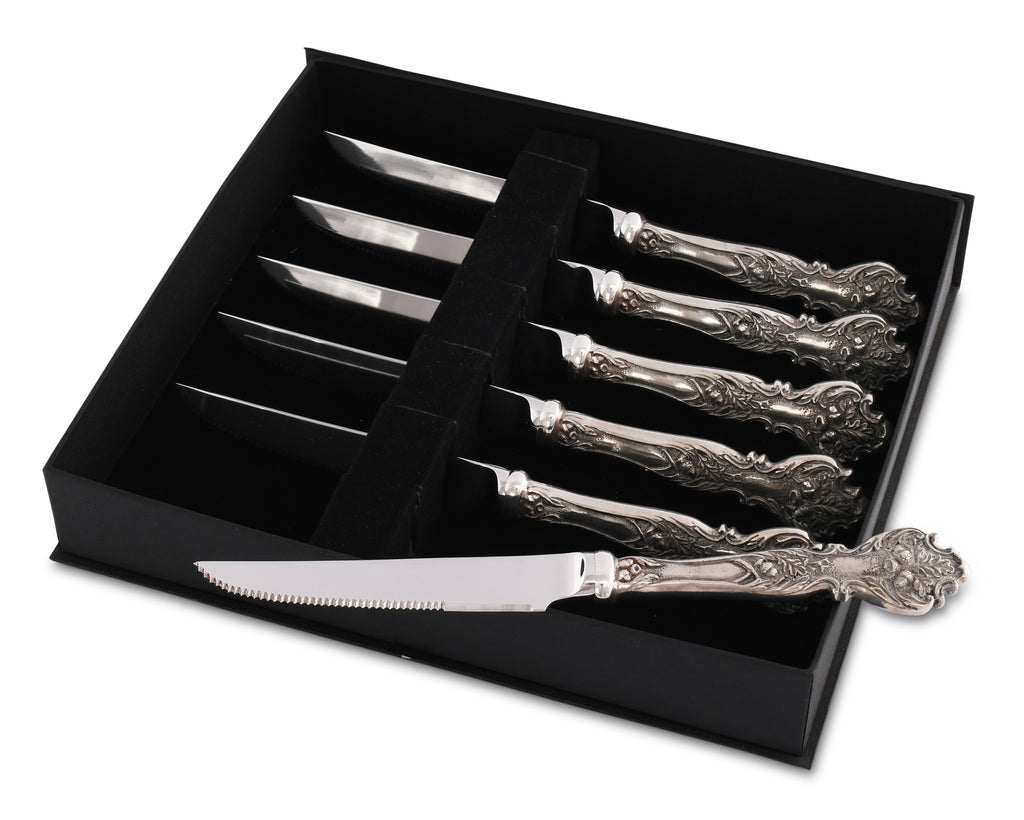 Vagabond House Majestic Forest Mighty Oak Steak Knife Set L2MO