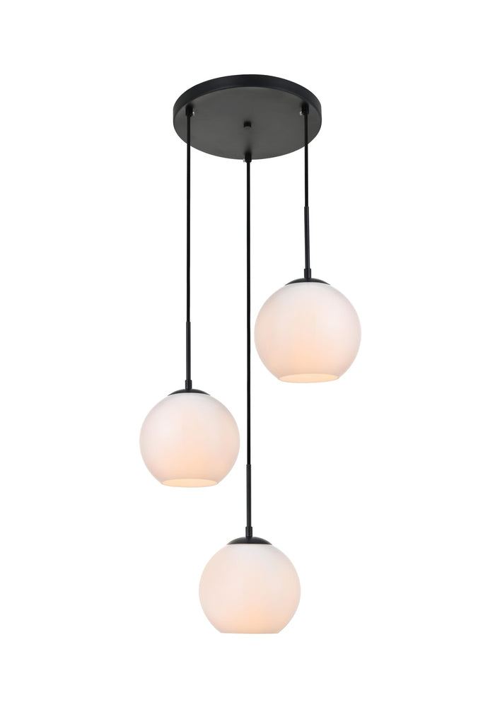 Elegant Lighting Pendant Light LD2209BK