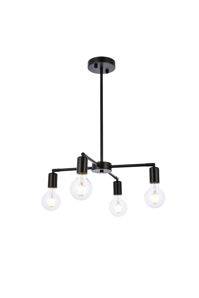 Elegant Lighting Pendant Light LD2339BK