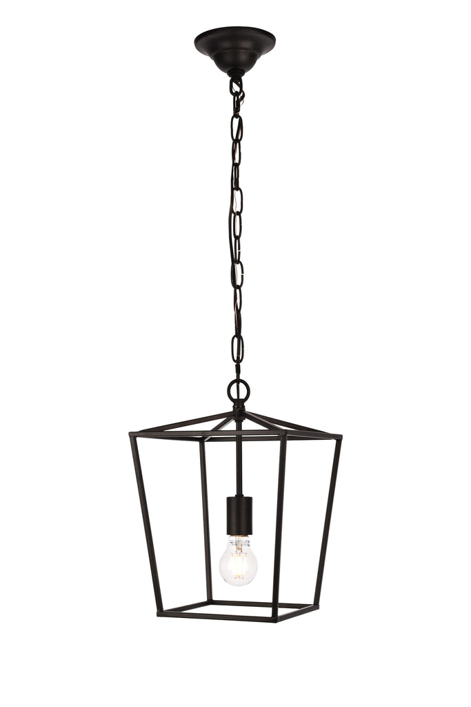 Elegant Lighting Pendant Light LD6008D9BK