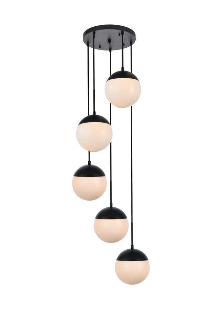 Elegant Lighting Pendant Light LD6074BK