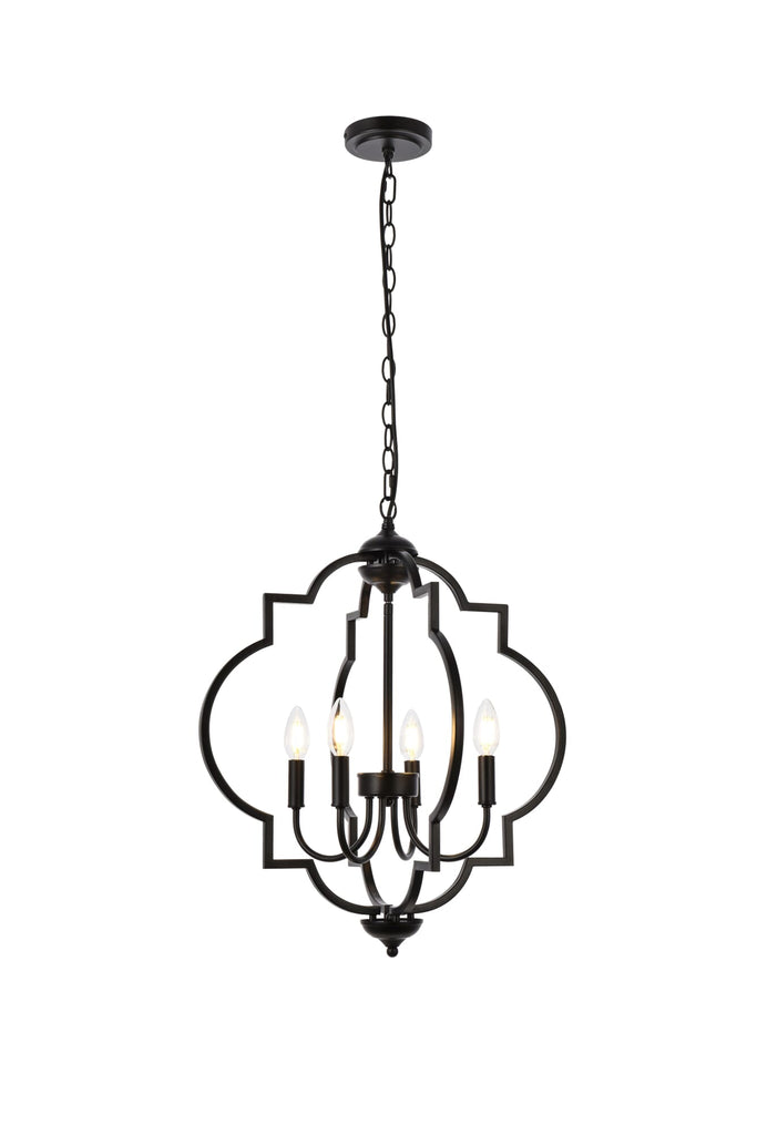 Elegant Lighting Pendant Light LD7065D20BK
