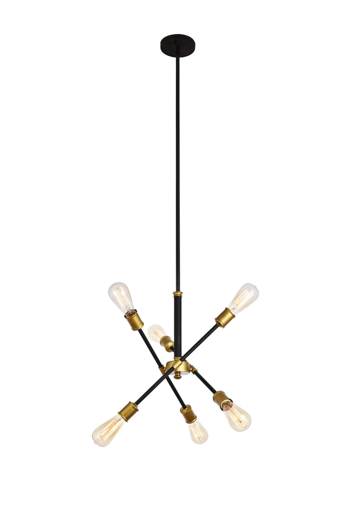 Elegant Lighting Pendant Light LD8015D18BK