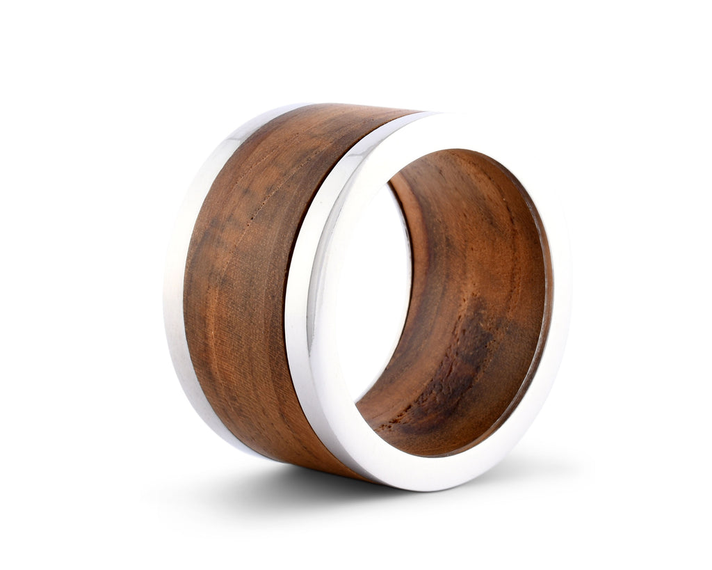 Vagabond House Tribeca Modern Tribeca Teak Napkin Ring M115TB