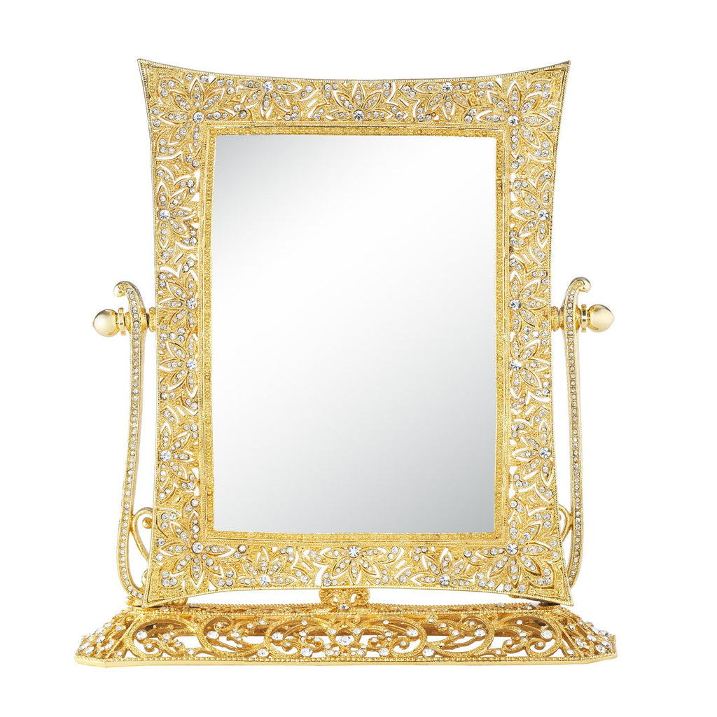 Olivia Riegel Gold Windsor Magnified Standing Mirror MR1738