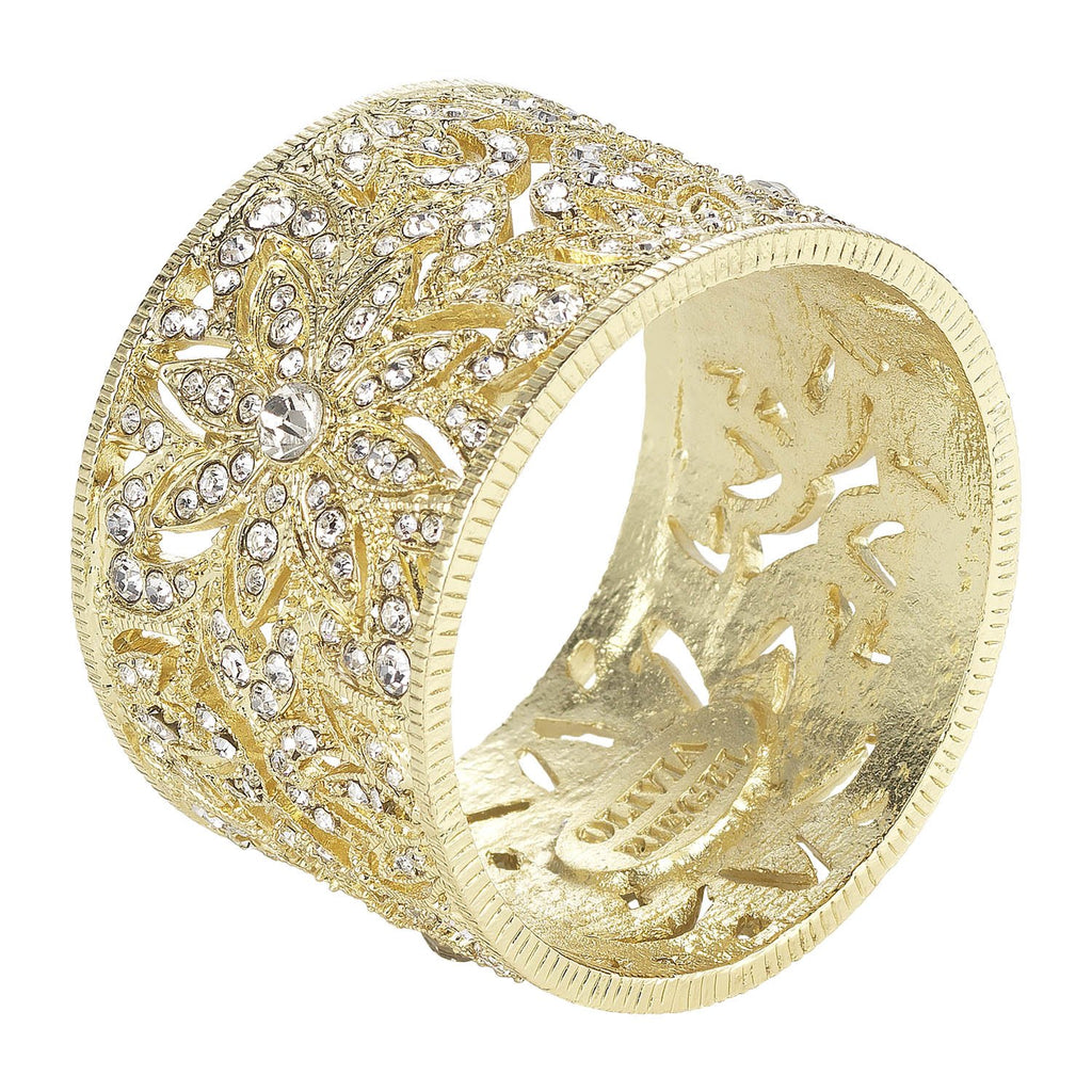 Olivia Riegel Gold Windsor Napkin Ring Set of 4 NR1003