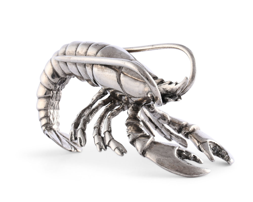 Vagabond House Sea and Shore Pewter Prawn Napkin Ring O115P-1