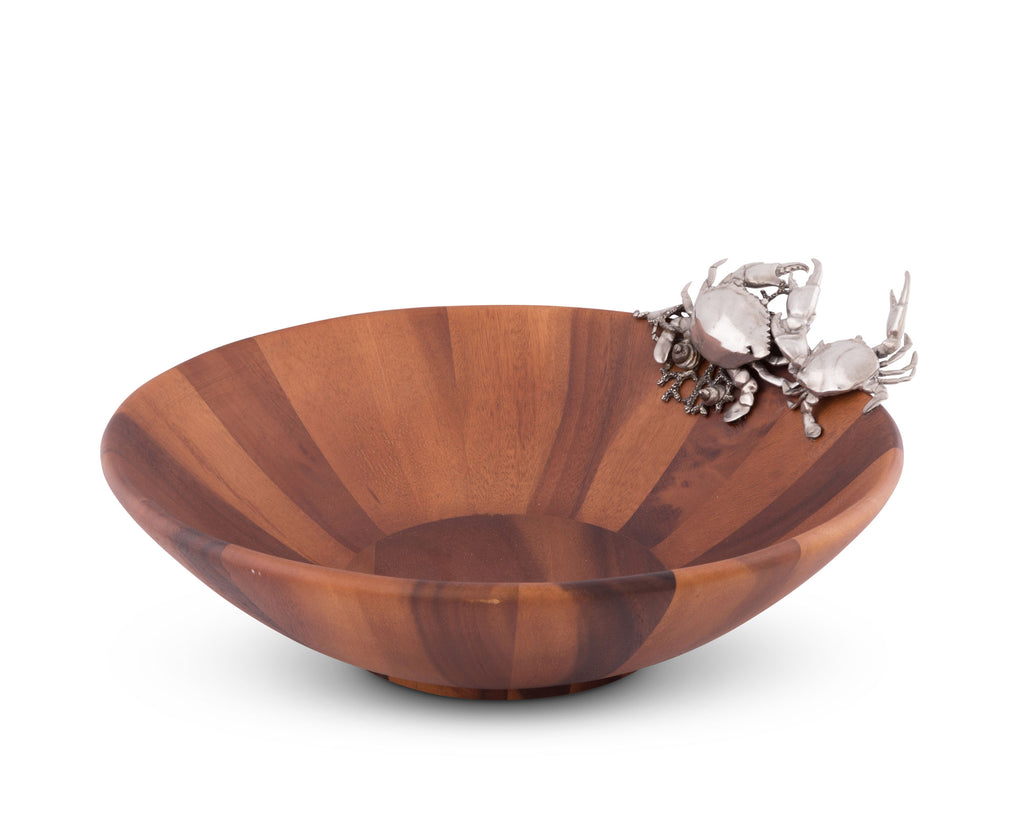Vagabond House Sea and Shore Crab Salad Serving Bowl O212CL