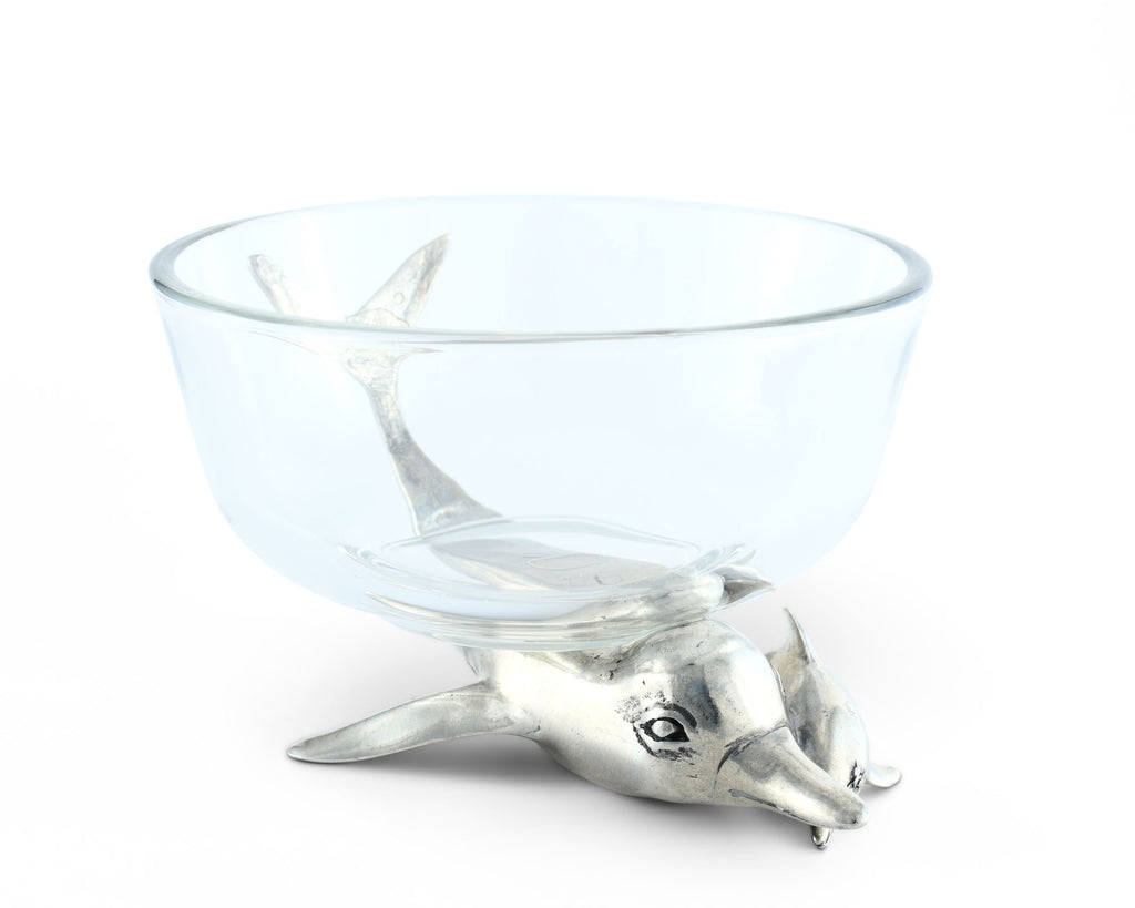 Vagabond House Sea and Shore Dolphin Dip Bowl O413DS