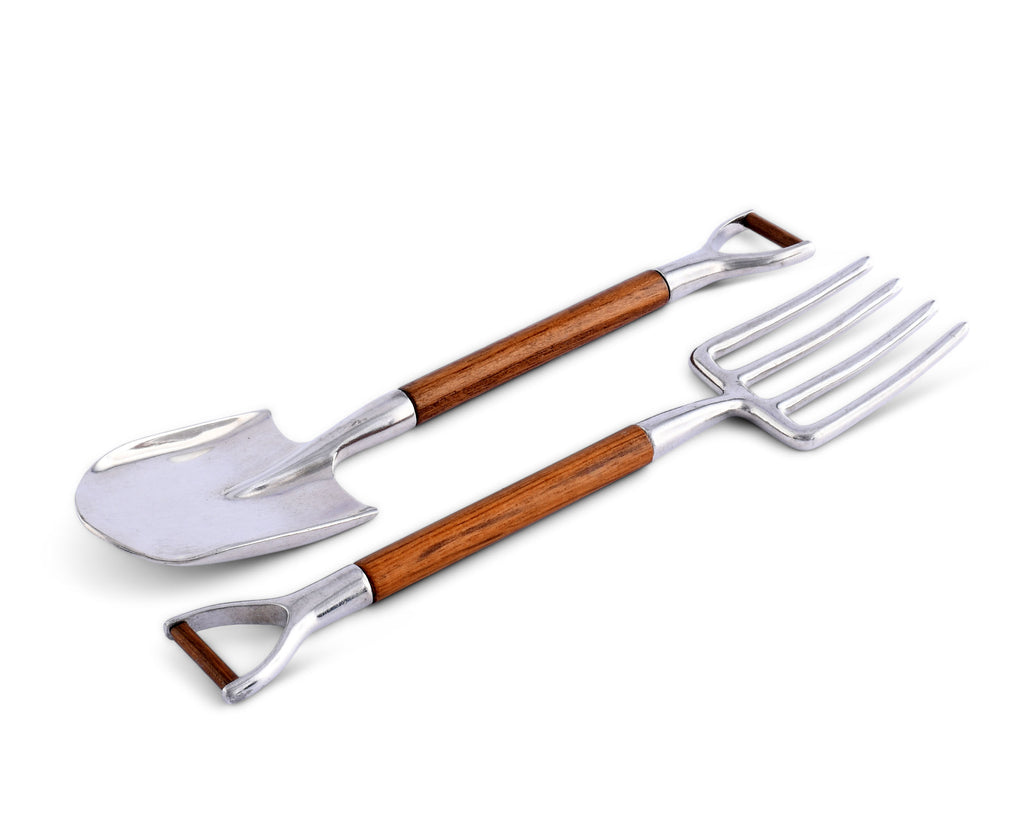 Vagabond House Farmer's Market Fork & Shovel Salad Serving Set R19P