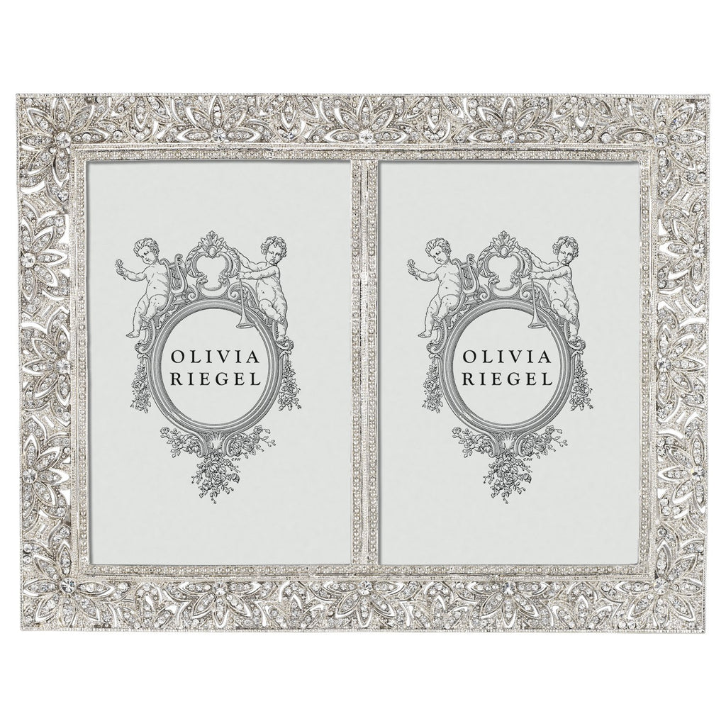 Olivia Riegel Silver Windsor 4 x 6 Double Frame RT1742