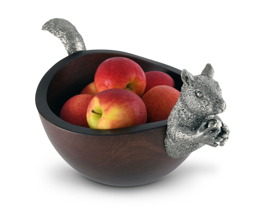 Vagabond House Woodland Creatures Squirrel Head and Tail Nut Bowl Lg S208L