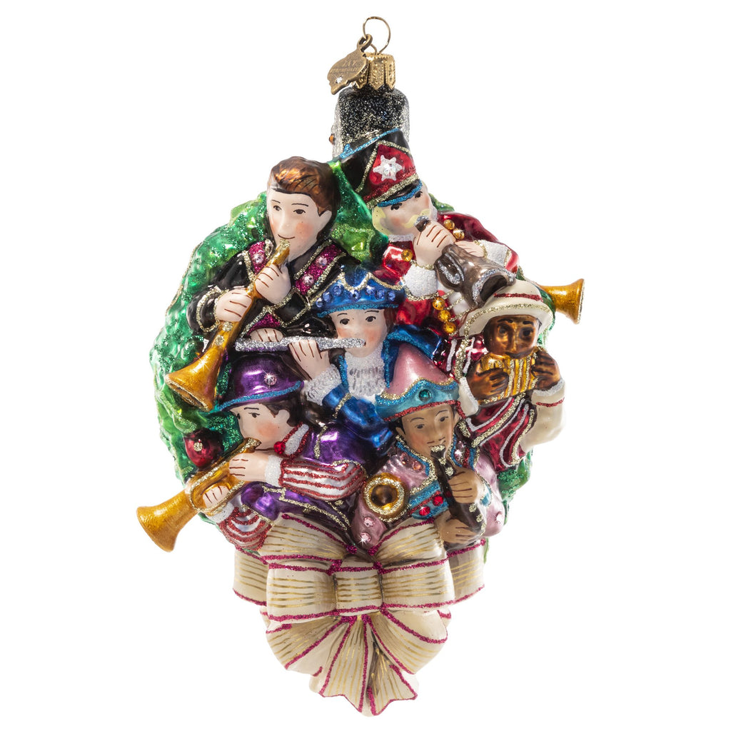 Jay Strongwater 11 Pipers Piping Glass Ornament SDH20026-250