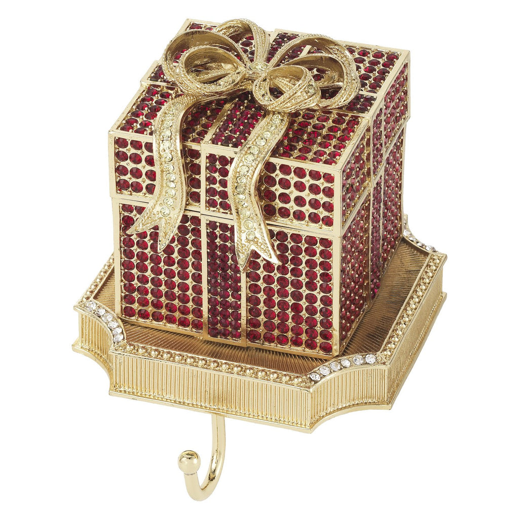 Olivia Riegel Ruby Pave Gift Box Stocking Holder SH2647