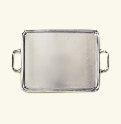 Match Pewter Rectangle Tray With Handles 964.4
