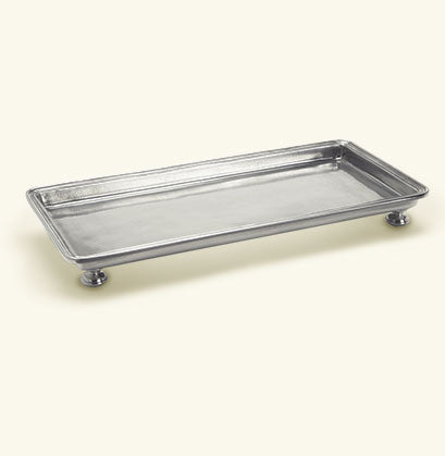Match Pewter Footed Rectangle Service/Vanity Tray 1247