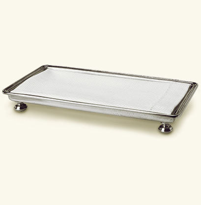 Match Pewter Footed Guest Towel Tray 1248