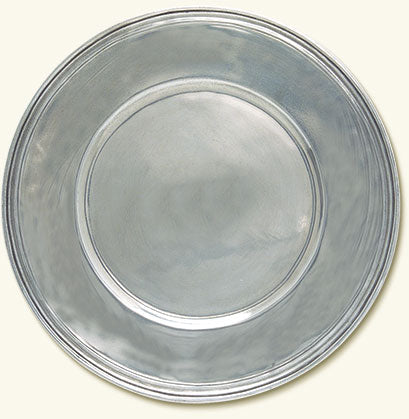Match Pewter Scribed Rim Charger 916.1