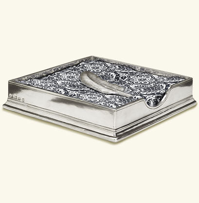 Match Pewter Luncheon Napkin Box & Feather Weight 1280.2
