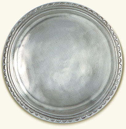 Match Pewter Scallop Rimmed Bottle Coaster A424.0