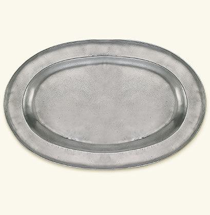 Match Pewter Wide Rimmed Oval Platter A442.5