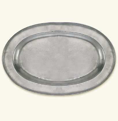 Match Pewter Wide Rimmed Oval Platter A442.5