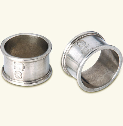 Match Pewter Round Napkin Ring Pair A551.0