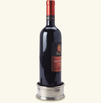 Match Pewter Bottle Coaster With Wood Insert A780.5