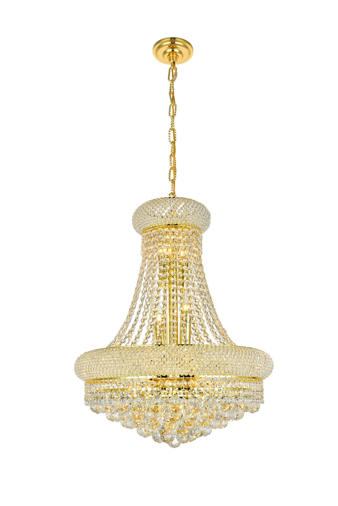 Elegant Lighting Chandelier Elegant Cut V1800D20G/EC