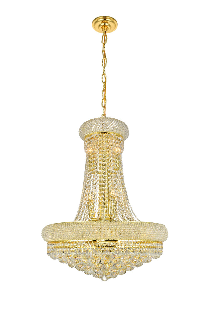 Elegant Lighting Chandelier Royal Cut V1800D24G/RC