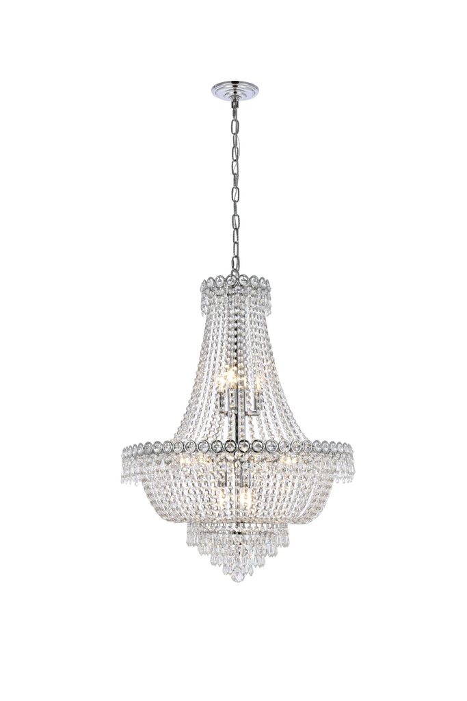 Elegant Lighting Chandelier Elegant Cut V1900D24C/EC