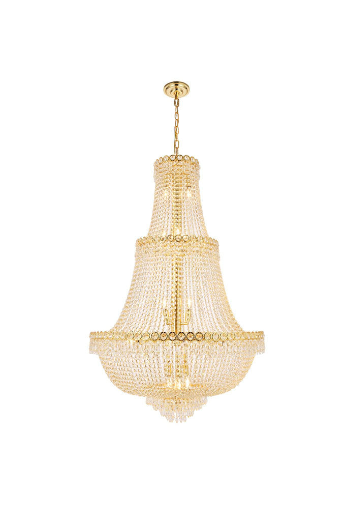 Elegant Lighting Chandelier Royal Cut V1900G30G/RC