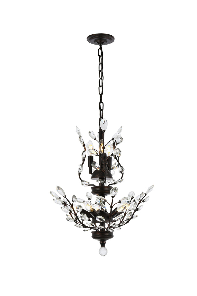 Elegant Lighting Chandelier Elegant Cut V2011D21DB/EC