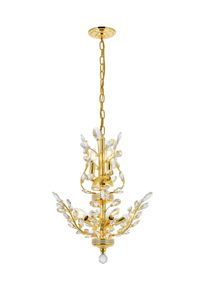 Elegant Lighting Chandelier Elegant Cut V2011D21G/EC