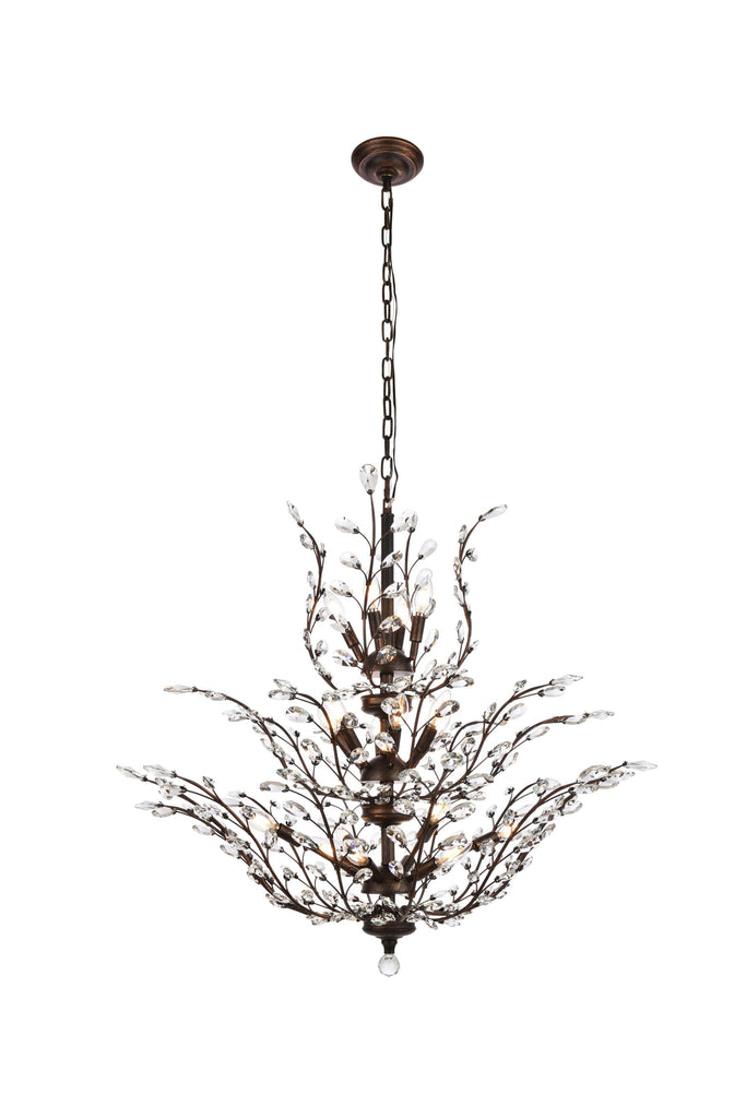 Elegant Lighting Chandelier Elegant Cut V2011G41DB/EC