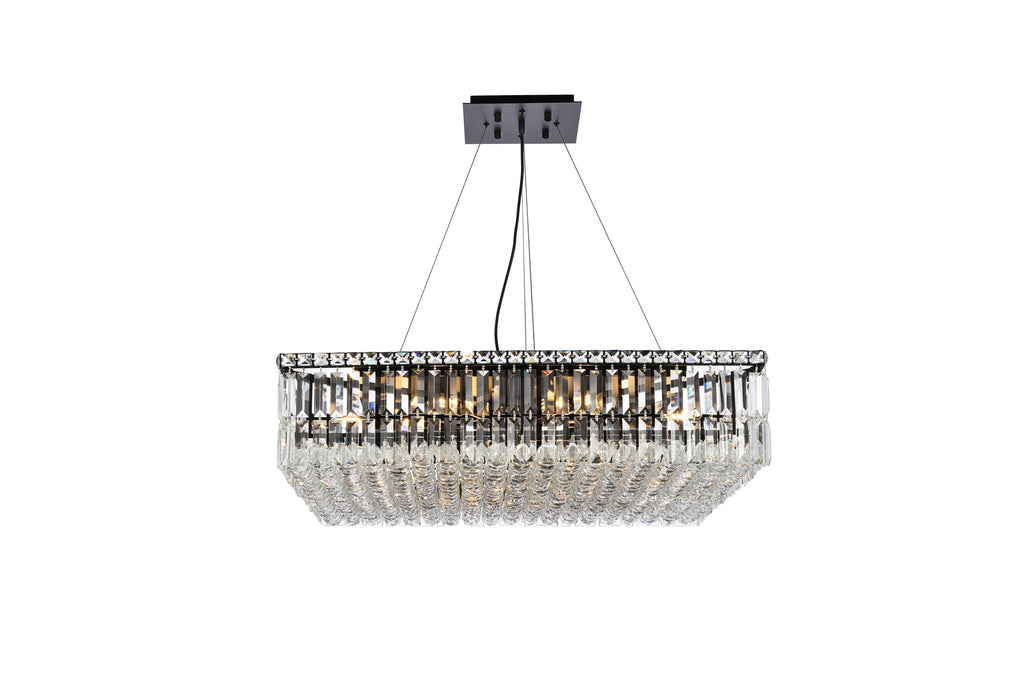 Elegant Lighting Chandelier Royal Cut V2032D32BK/RC