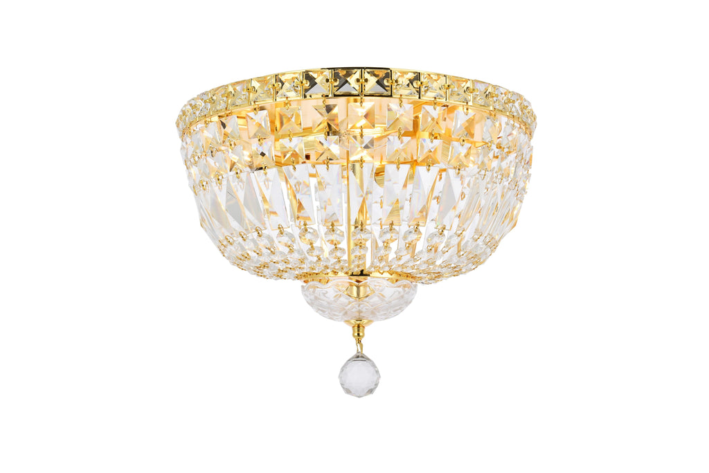 Elegant Lighting Flush Mount Light Elegant Cut V2528F14G/EC