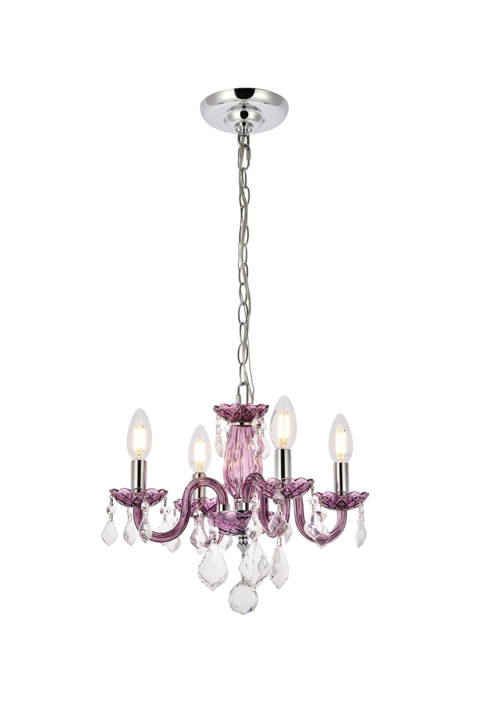 Elegant Lighting Pendant Light Royal Cut V7804D15PE/RC