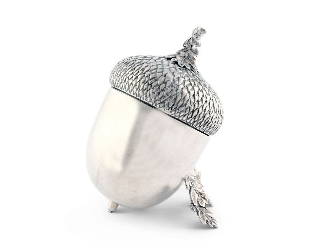 Vagabond House Majestic Forest Pewter Acorn Bowl V915