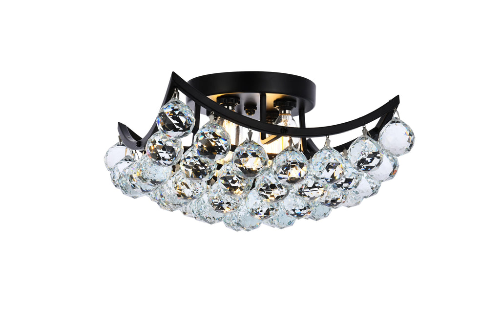 Elegant Lighting Flush Mount Light Royal Cut V9800F12BK/RC