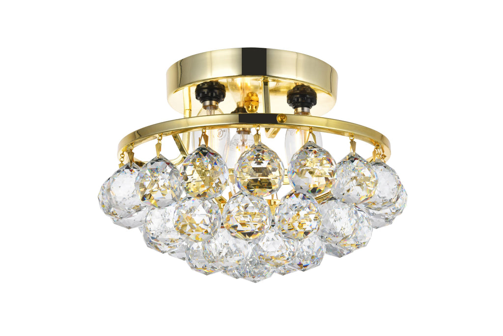 Elegant Lighting Flush Mount Light Royal Cut V9805F10G/RC